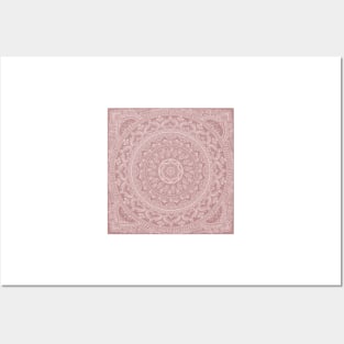 Mandala - Powder Pink Posters and Art